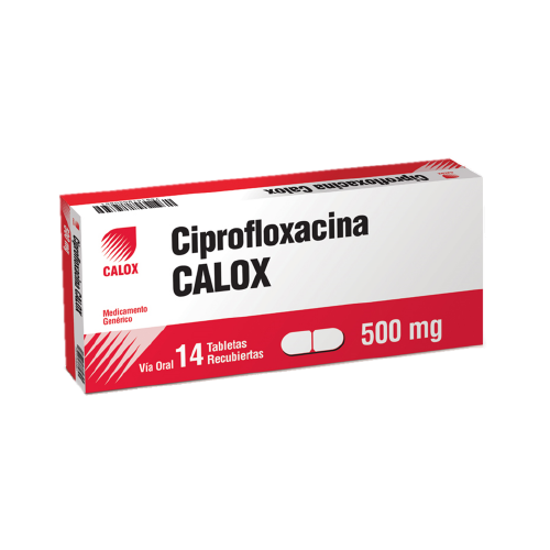 [7591519001716] CIPROFLOXACINA  500MG X 14 TABLETAS (CALOX)