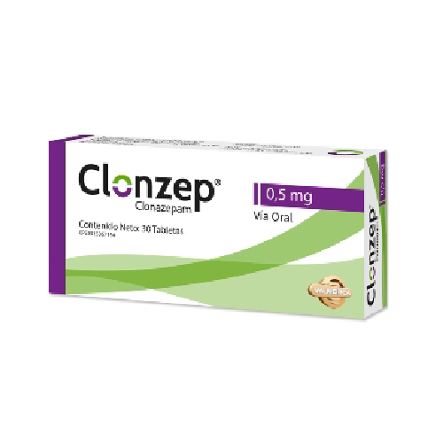 [7591020080750] CLONZEP (CLONAZEPAM) 0.5MG X 30 TABLETAS (VALMORCA)