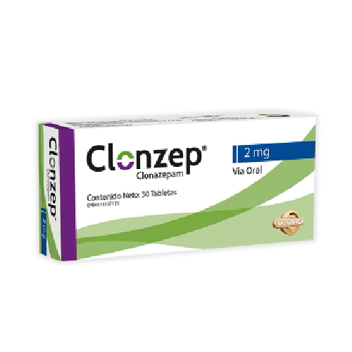 [7591020080767] CLONZEP (CLONAZEPAM) 2MG X 30 TABLETAS (VALMORCA)