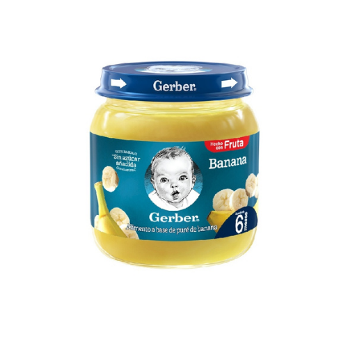 [7501058640512] COMPOTA GERBER BANANA SIN AZÚCAR 113GR (GERBER)