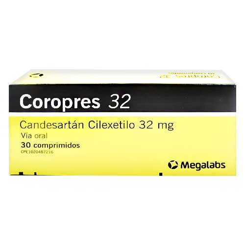 [7591619002774] COROPRES (CANDESARTAN) 32MG X 30 COMPRIMIDOS (MEGALABS)