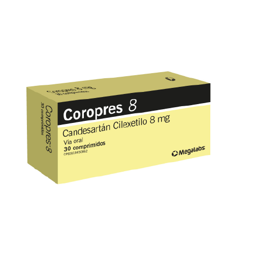 [7591619520339] COROPRES (CANDESARTAN) 8MG X 30 COMPRIMIDOS (MEGALABS)