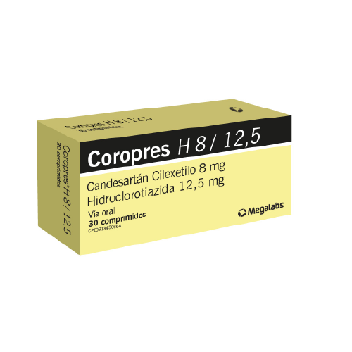 [7591619520353] COROPRES H (CANDESARTAN - HIDROCLOROTIAZIDA) 8MG/12.5MG X 30 COMPRIMIDOS (MEGALABS)