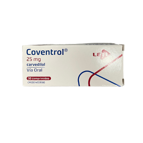 [7591585265654] COVENTROL (CARVEDILOL) 25MG X 30 COMPRIMIDOS (LETI)