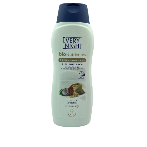 [7590005162030] CREMA CORPORAL HIDRATACION PROFUNDA BIO COCO & AVENA 365ML (EVERYNIGHT)