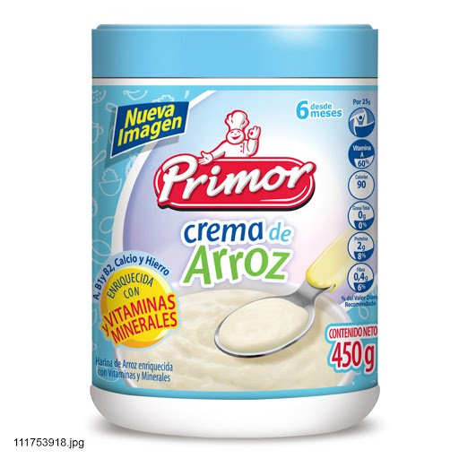 [7591002000189] CREMA DE ARROZ ENRIQUECIDA 450GR (PRIMOR)