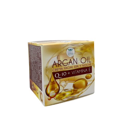 [7595335002223] CREMA FACIAL DIA Y NOCHE CON ACEITA DE ARGAN (Q10+VITAMINA E) 60GR (BACC)