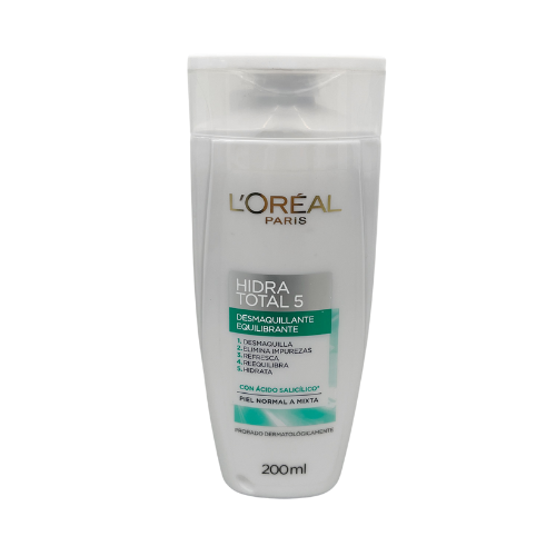 [7509552900163] DESMAQUILLANTE EQUILIBRANTE HIDRA-TOTAL 5 200ML (L'OREAL)