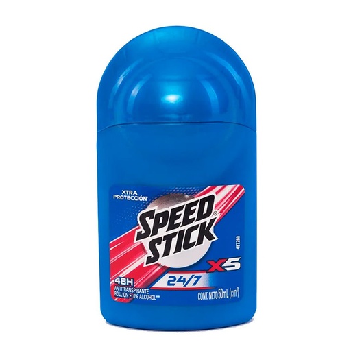 [7509546052588] DESODORANTE EN ROLL ON X5 24/7 50ML (SPEED STICK)