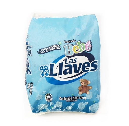 [7590006300325] DETERGENTE EN POLVO BEBE 400GR (LAS LLAVES)