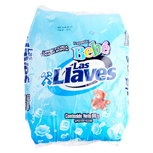 [7590006300332] DETERGENTE EN POLVO BEBE 900GR (LAS LLAVES)