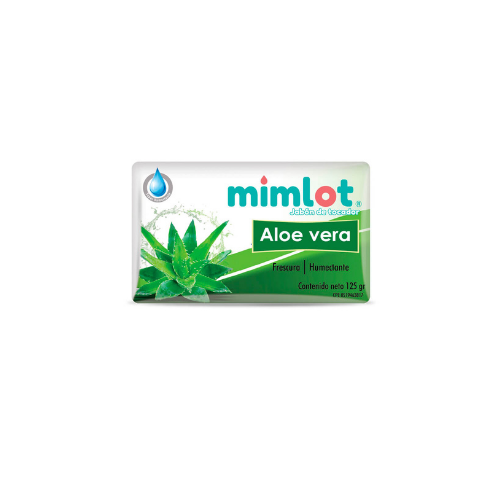 [1180201379422] JABON DE BARRA ALOE VERA 90GR (MIMLOT)