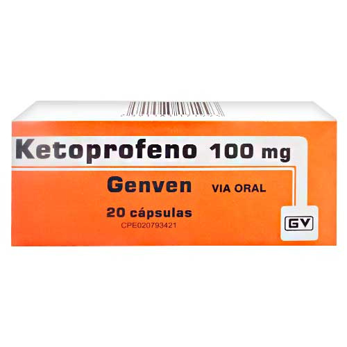 [7591585171993] KETOPROFENO  100MG X 20 CAPSULAS (GENVEN)