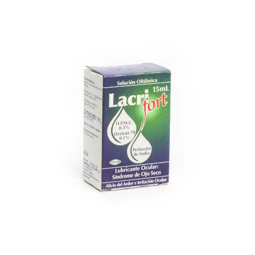 [7591196004208] LACRIFORT SOLUCION OFTALMICA (DEXTRAN - PERBORATO DE SODIO) 70-0.1% X 15ML (OFTALMI)