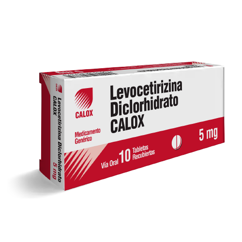 [7591519317374] LEVOCETIRIZINA  5MG X 10 TABLETAS (CALOX)