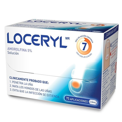 [3499320002523] LOCERYL LACA PARA UÑAS (AMOROLFINA) 5% X 2.5ML (GALDERMA)