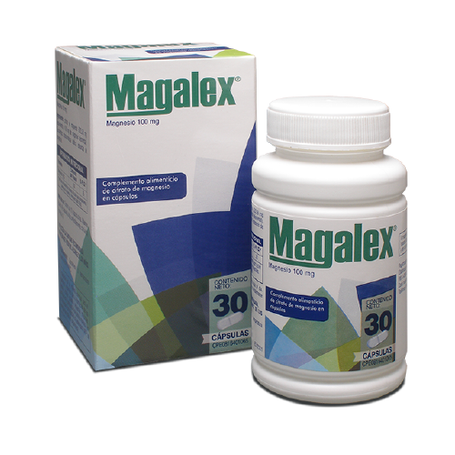 [7591821210059] MAGALEX (CITRATO DE MAGNESIO) 100MG X 30 CAPSULAS (FARMA)