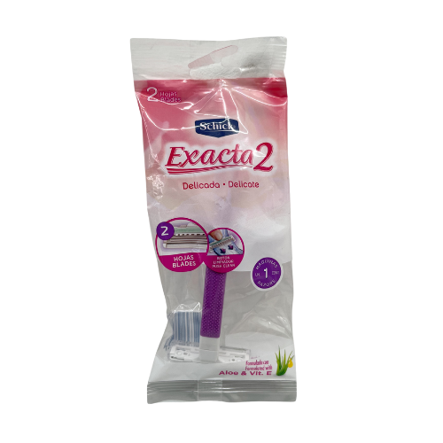 [75900557] MAQUINA DE AFEITAR EXACTA2 PIEL DELICADA  1 UNIDAD (SCHICK)