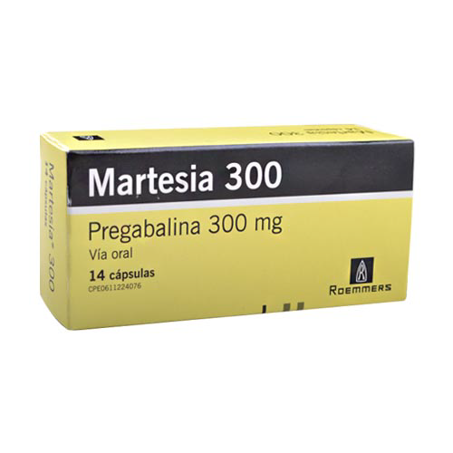 [7591619520506] MARTESIA (PREGABALINA) 300MG X 14 CAPSULAS (MEGALABS)