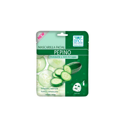 [7595335000588] MASCARILLA FACIAL PEPINO (HIDRATANTE Y ANTI-ARRUGAS) 40GR (BACC)