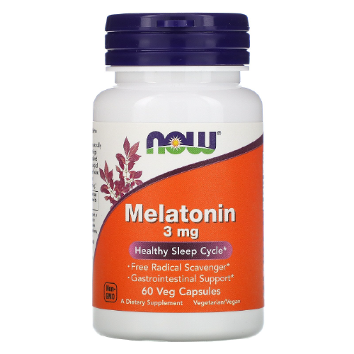 [733739032553] MELATONIN (MELATONINA) 3MG X 60 CAPSULAS (NOW)