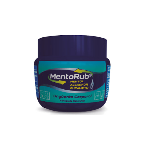 [7593090000959] MENTORUB (MENTOL - ALCANFOR - EUCALIPTO)  X 30GR (FC PHARMA)