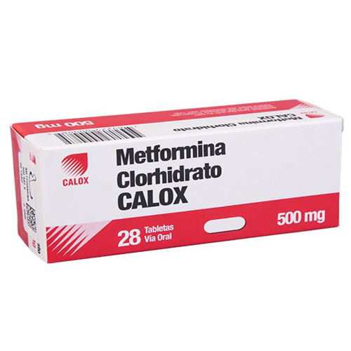 [7591519003727] METFORMINA CLORHIDRATO  500MG X 28 TABLETAS (CALOX)