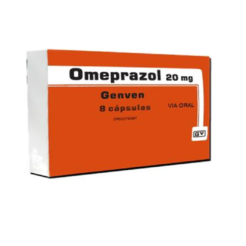 [7591585573810] OMEPRAZOL  20MG X 8 CAPSULAS (GENVEN)