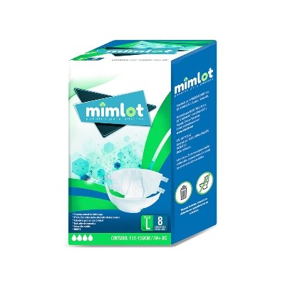 [661799967150] PAÑAL PARA ADULTOS TALLA L X 8 UNIDADES (MIMLOT)