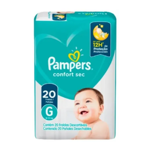 [7500435106580] PAÑALES CONFORT SEC G 20 UNIDADES (PAMPERS)