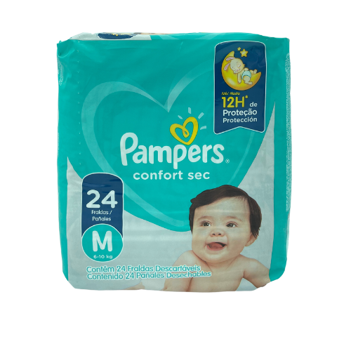[7500435181747] PAÑALES CONFORT SEC M 24 UNIDADES (PAMPERS)