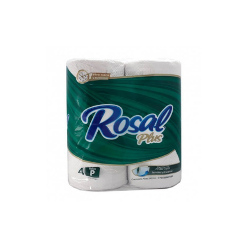 [7591098802384] PAPEL HIGIENICO 215 HOJAS X 4 ROLLOS (ROSAL PLUS)