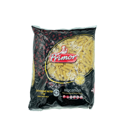 [7591002000912] PASTA CORTA MACARRON 1KG (PRIMOR)