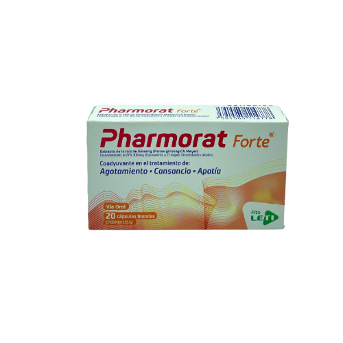 [7591585114778] PHARMORAT FORTE (GINSENG)  X 20 CAPSULAS (LETI)