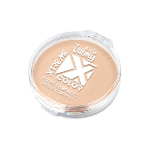 [7591949135012] POLVO COMPACTO  XTREME COLOR BRILLO CONTROL # 01 CLARO  (VALMY)