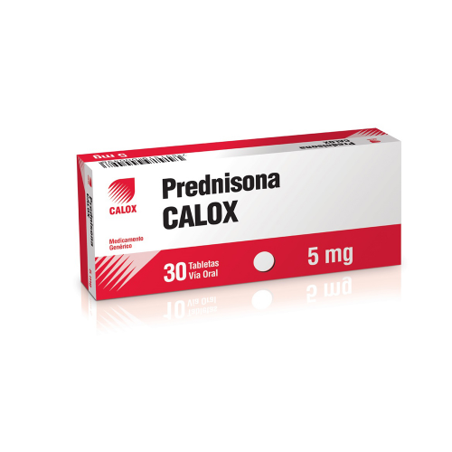 [7591519050806] PREDNISONA  5MG X 30 TABLETAS (CALOX)