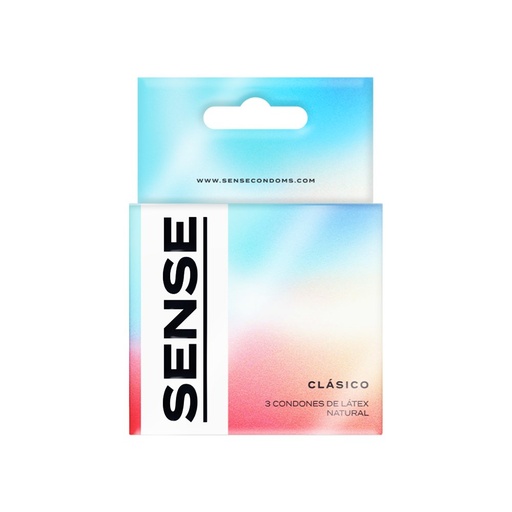 [742033994634] PRESERVATIVOS CLASICO 3 UNIDADES (SENSE)