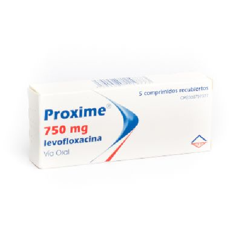 [7591585119773] PROXIME (LEVOFLOXACINA) 750MG X 5 COMPRIMIDOS (LETI)