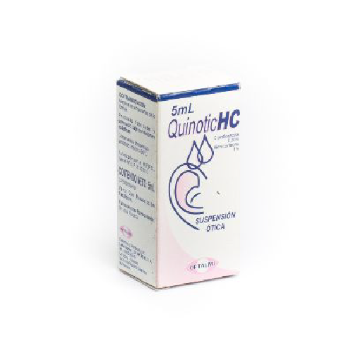 [7591196000637] QUINOTIC HC SOLUCION OTICA (CIPROFLOXACINA - HIDROCORTISONA) 0.20%-1% X 5ML (OFTALMI)