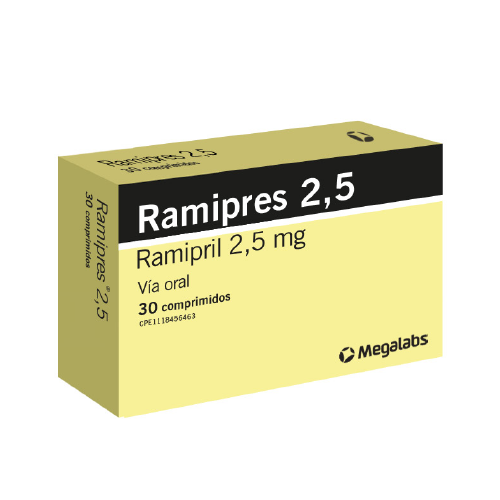 [7591619520520] RAMIPRES (RAMIPRIL) 2.5MG X 30 COMPRIMIDOS (MEGALABS)