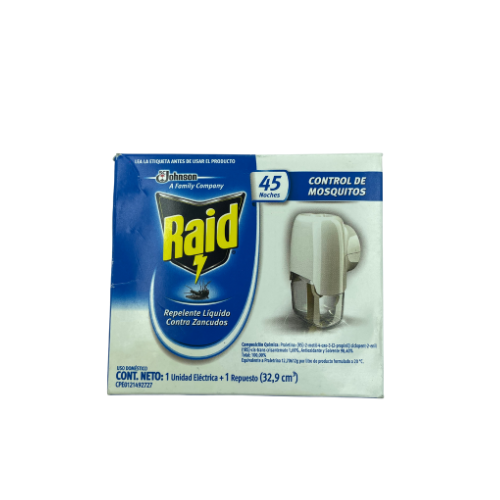[7591005006515] REPELENTE LIQUIDO UND ELECTRICA REPUESTO 32.9ML (RAID)
