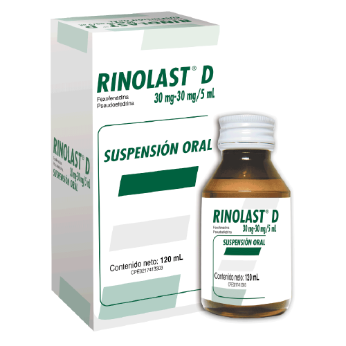 [7591821901377] RINOLAST SUSPENSION ORAL (FEXOFENADINA PSEUDOEFEDRINA) 30MG-30MG/5ML X 120ML (FARMA)