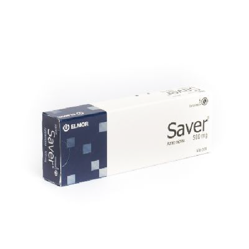 [7591062010210] SAVER (AZITROMICINA) 500MG X 5 COMPRIMIDOS (ELMOR)