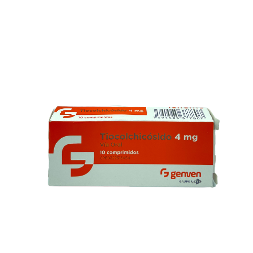 [7591585377807] TIOCOLCHICOSIDO  4MG X 10 TABLETAS (GENVEN)