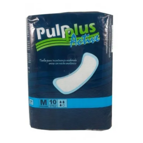 [7591251910161] TOALLA SANITARIA PARA INCONTINENCIA MODERADA TALLA M   X 10 UNIDADES (PULPLUS)