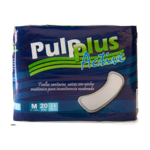 [7591251910079] TOALLA SANITARIA PARA INCONTINENCIA MODERADA TALLA M   X 20 UNIDADES (PULPLUS)