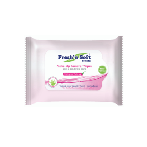 [8693744091513] TOALLITAS HUMEDAS DESMQUILLANTES ALOE VERA 25 UNIDADES (FRESH N' SOFT)