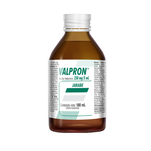 [7591821901964] VALPRON JARABE (VALPROATO DE SODIO) 250MG/5ML X 180ML (FARMA)
