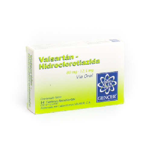 [7591020008594] VALSARTAN - HIDROCLOROTIAZIDA  80MG-12.5MG X 14 TABLETAS (VALMORCA)