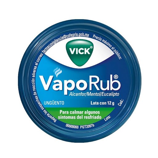 [75916565] VICK VAPORUB (MENTOL - ALCANFOR - EUCALIPTO)  X 12GR (FARMA)